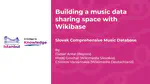 Building a music data sharing space with Wikibase