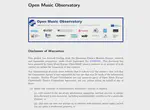 Open Music Observatory Technical Report (Versioned)
